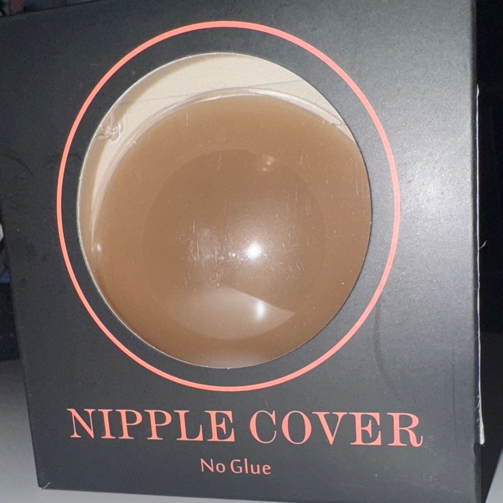 Brown Nipple Covers Pair | Reusable Bra Pads w/ Grip (3”)